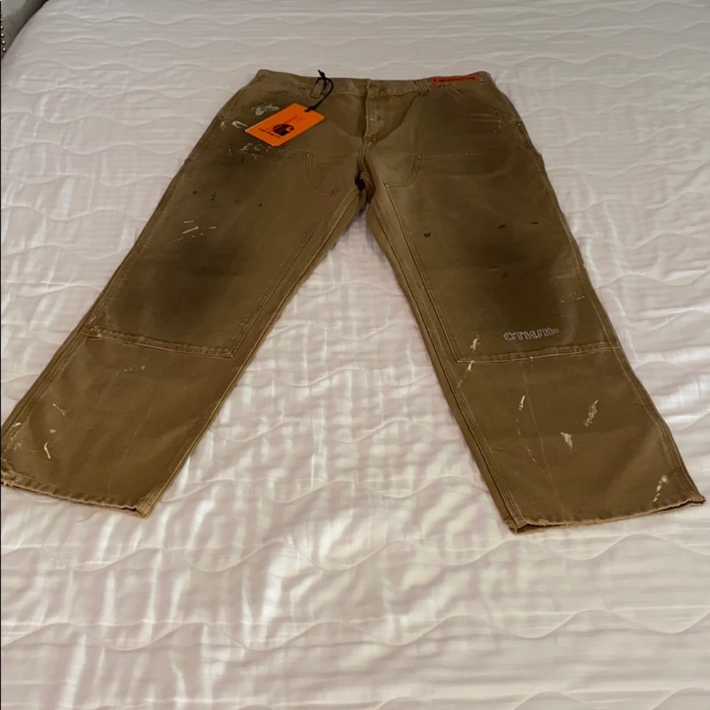 Heron Preston x Carhartt size 34 pants khaki